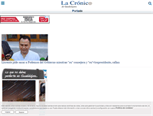 Tablet Screenshot of movil.lacronica.net